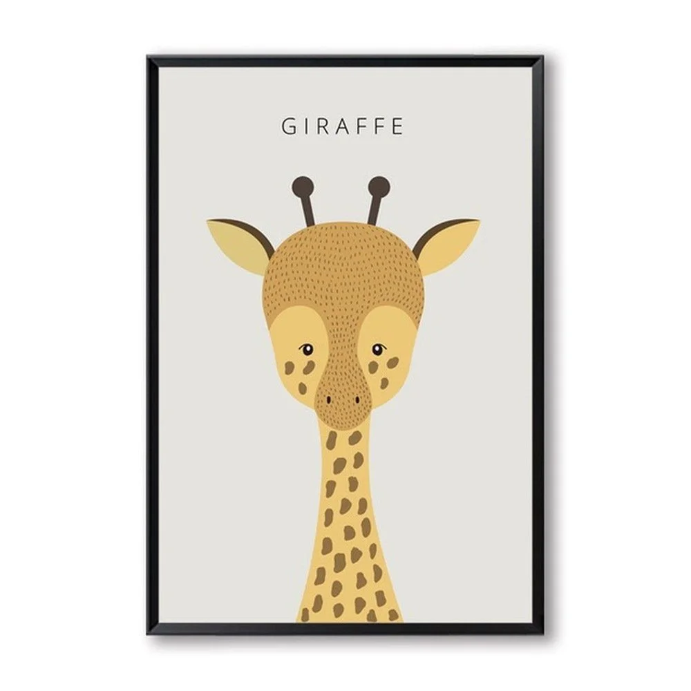 Kinderzimmer Poster-Set „Waldtiere“ – 6er-Set, A4